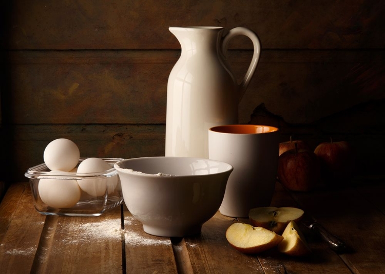 Picture of STILL LIFE WITH EGGS AND APPLES