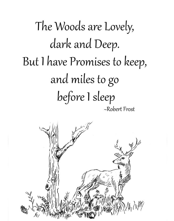 Picture of ROBERT FROST POEM AND SKETCH