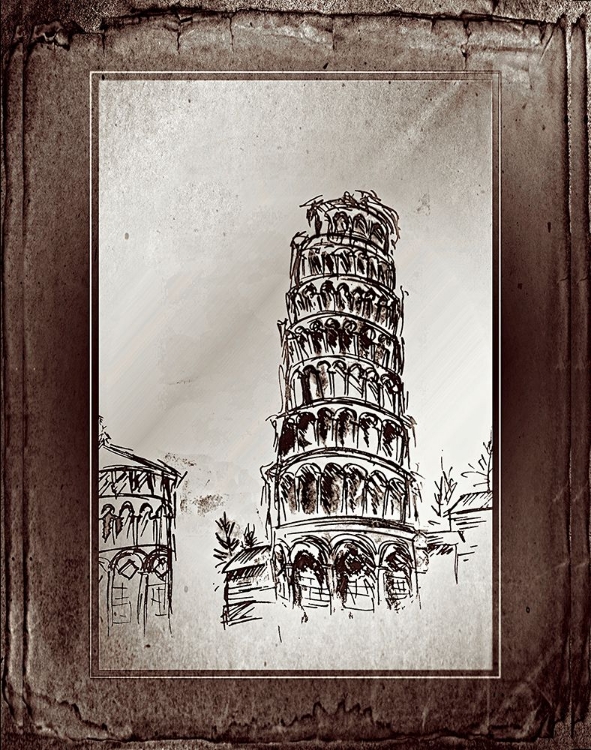 Picture of LEANING TOWER OF PISA SKETCH