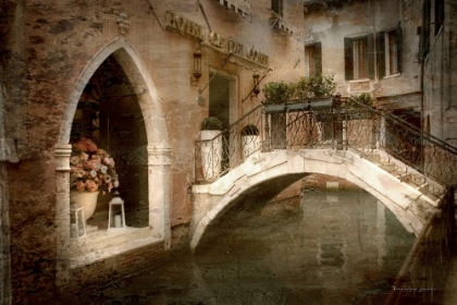 Picture of VENETIAN BRIDGE AND FLOWERS I