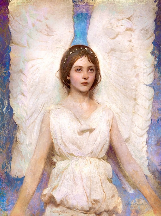 Picture of O THAT I WERE AN ANGEL AFTER ANGEL BY ABBOT HANDERSON THAYER