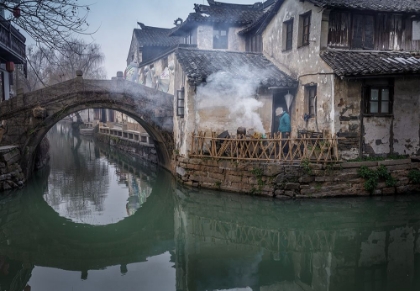 Picture of MORNING SMOKE IN ZHOUZHUANG (A?UAO?)