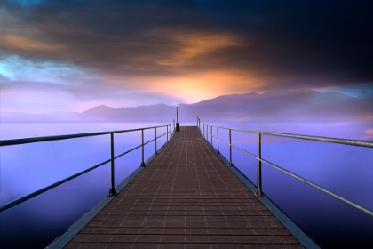 Picture of PIER AT SUNSET