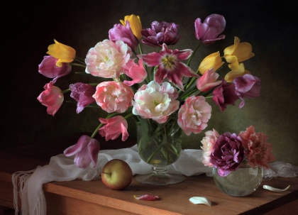 Picture of STILL LIFE WITH A BOUQUET OF TULIPS