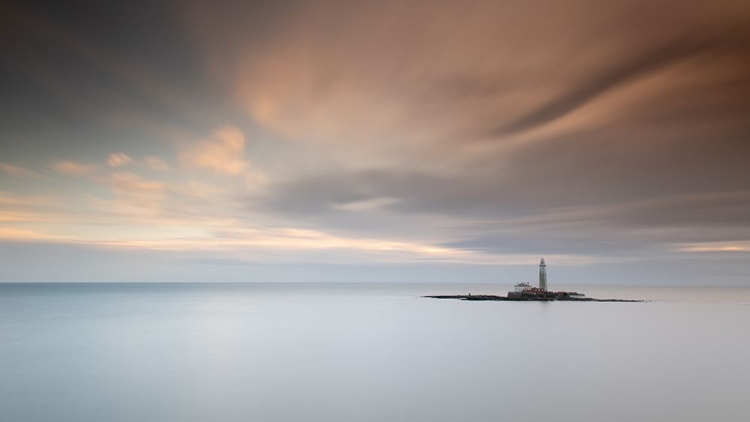 Picture of WINTERS DAWN AT ST. MARYS LIGHTHOUSE