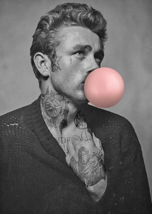 Picture of JAMES DEAN WITH BUBBLEGUM 1