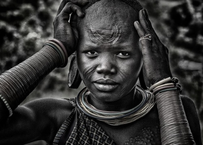 Picture of SURMI TRIBE WOMAN - ETHIOPIA