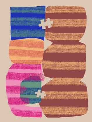 Picture of ABSTRACT STRIPE MINIMAL COLLAGE 14