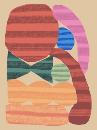 Picture of ABSTRACT STRIPE MINIMAL COLLAGE 15