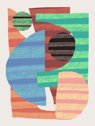 Picture of ABSTRACT STRIPE MINIMAL COLLAGE 18