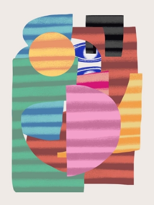 Picture of ABSTRACT STRIPE MINIMAL COLLAGE 21