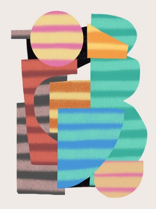 Picture of ABSTRACT STRIPE MINIMAL COLLAGE 22