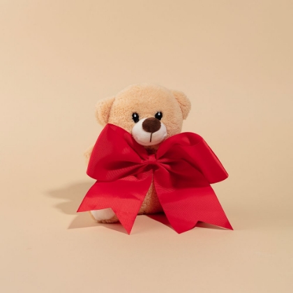 Picture of TEDDY BEAR WITH RED BOW