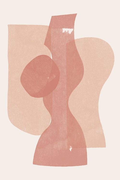 Picture of PEACH PAPER CUT COMPOSITION NO.1