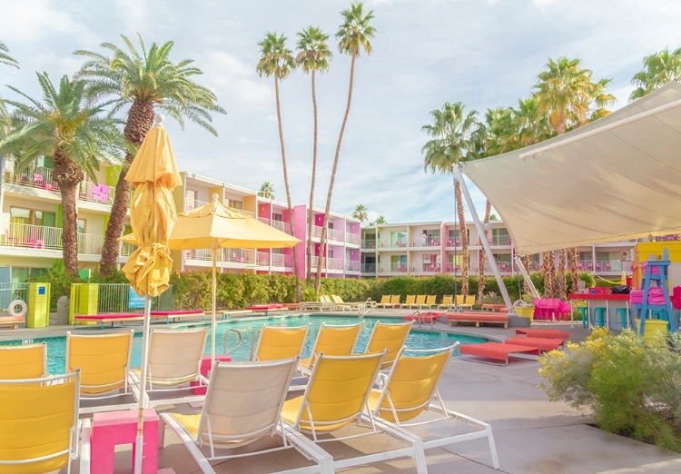 Picture of POOLSIDE AT THE SAGUARO HOTEL - PALM SPRINGS