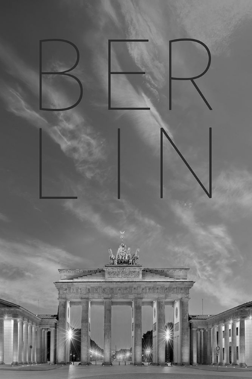 Picture of BERLIN BRANDENBURG GATE | TEXT A SKYLINE