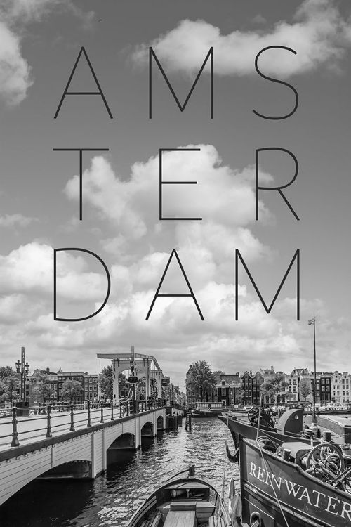 Picture of AMSTERDAM MAGERE BRUG | TEXT A SKYLINE