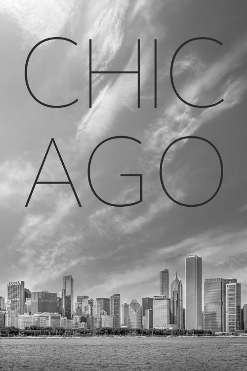 Picture of CHICAGO SKYLINE | TEXT