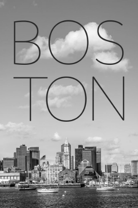 Picture of BOSTON SKYLINE NORTH END A FINANCIAL DISTRICT | TEXT A SKYLINE