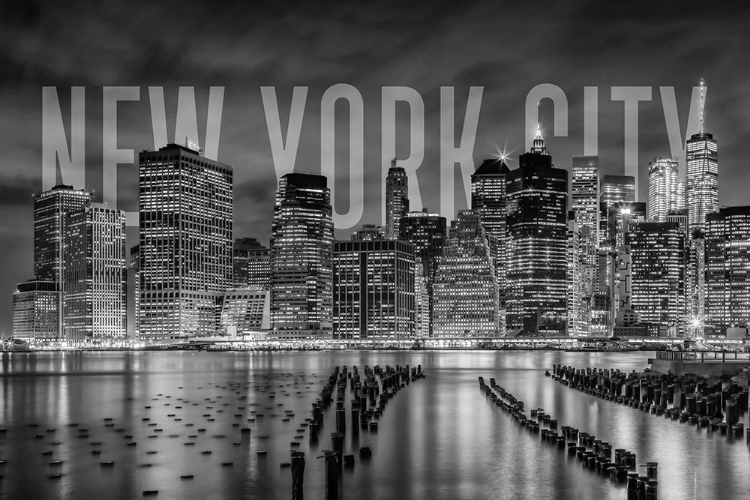 Picture of NEW YORK CITY SKYLINE MONOCHROME