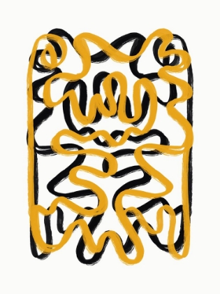 Picture of LINE ART IN YELLOW AND BLACK