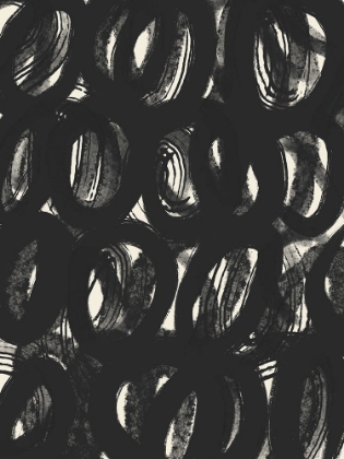 Picture of BLACK ABSTRACT BRUSH SCRIBBLE