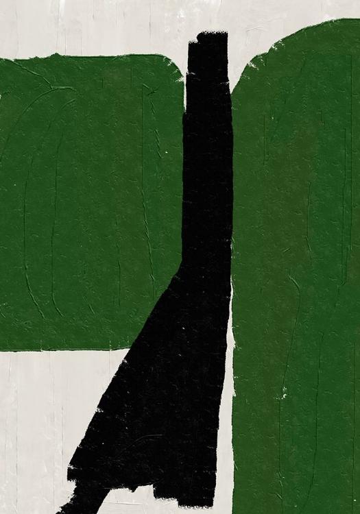 Picture of GREEN BLACK OIL ABSTRACT