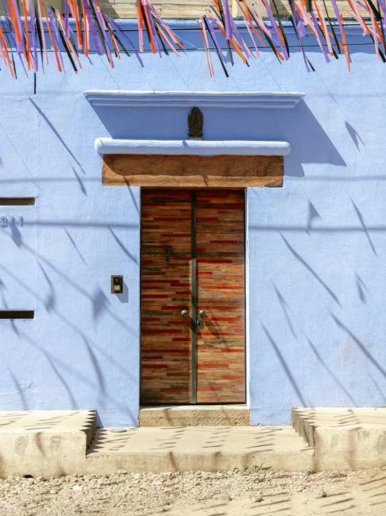 Picture of OAXACAN DOOR - COLORFUL TRAVEL PHOTOGRAPHY MEXICO