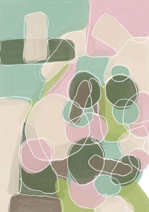 Picture of ABSTRACT GREEN AND PINK