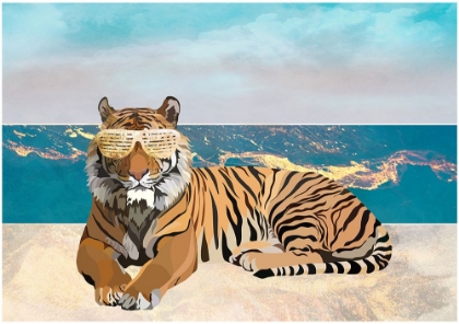 Picture of TIGER ON THE BEACH LANDSCAPE