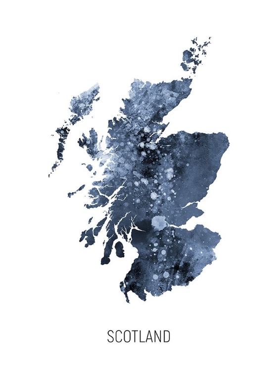 Picture of SCOTLAND WATERCOLOR MAP