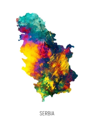 Picture of SERBIA WATERCOLOR MAP