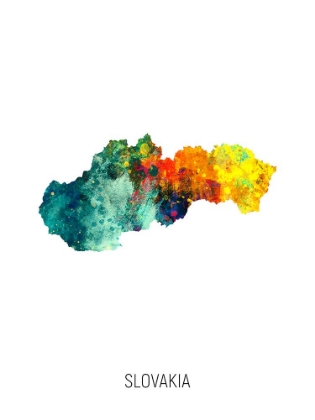 Picture of SLOVAKIA WATERCOLOR MAP