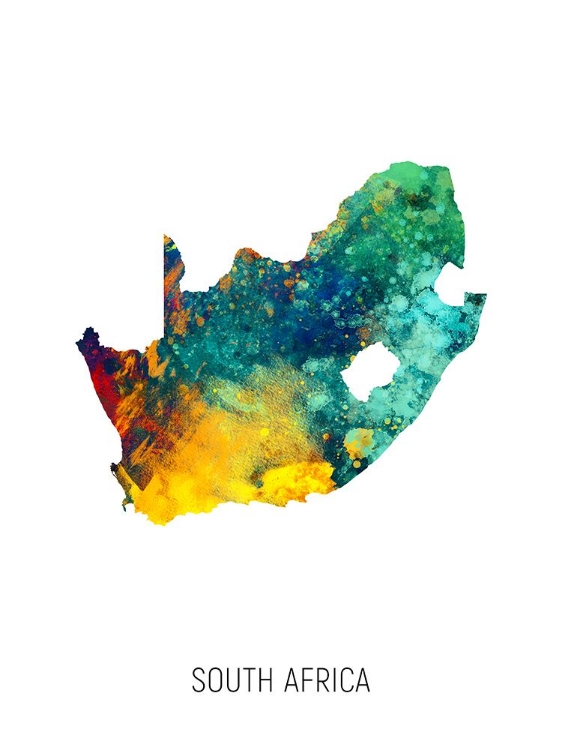 Picture of SOUTH AFRICA WATERCOLOR MAP