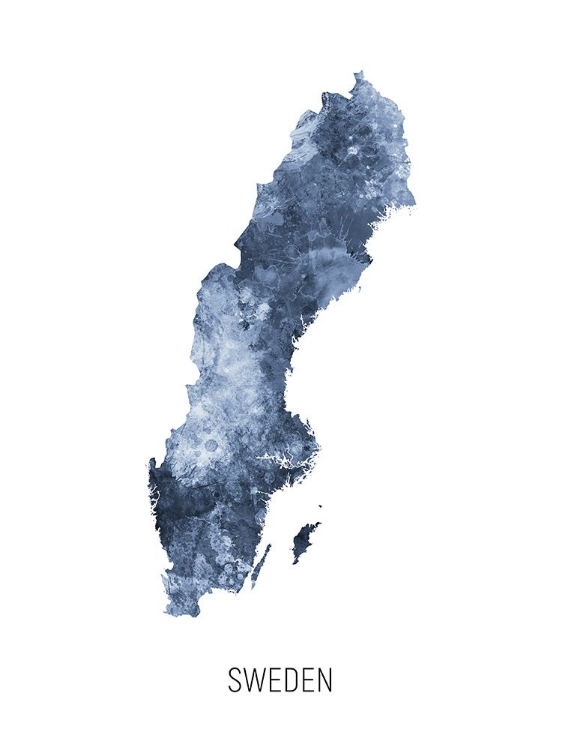 Picture of SWEDEN WATERCOLOR MAP