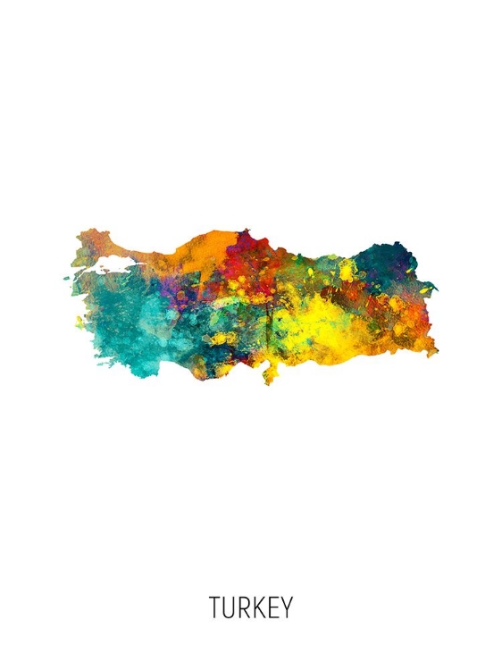 Picture of TURKEY WATERCOLOR MAP