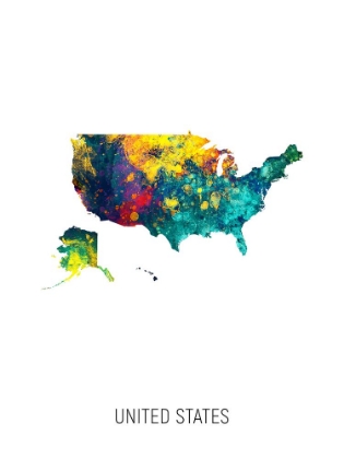 Picture of UNITED STATES WATERCOLOR MAP