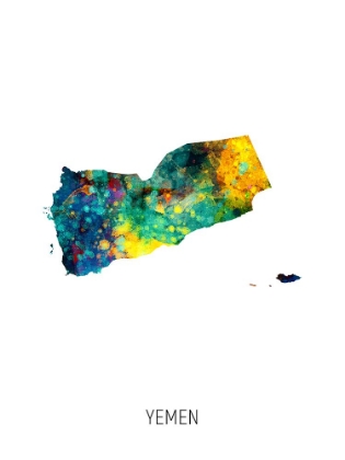 Picture of YEMEN WATERCOLOR MAP