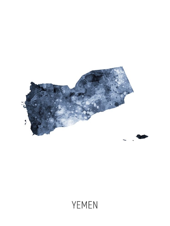 Picture of YEMEN WATERCOLOR MAP