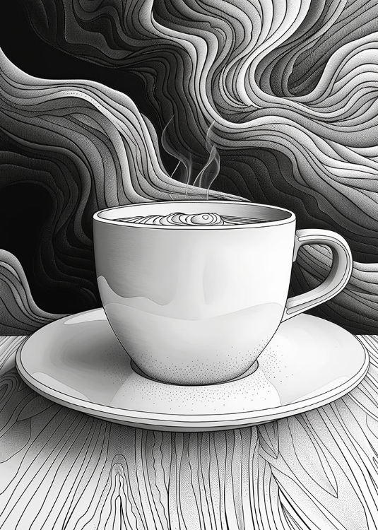 Picture of I LOVE COFFEE FOOD ILLUSTRATION ART (17)