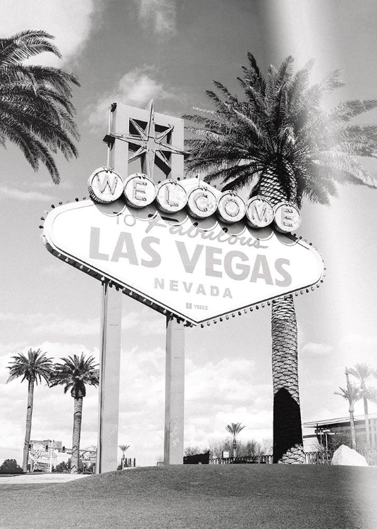 Picture of LAS VEGAS SIGN BW