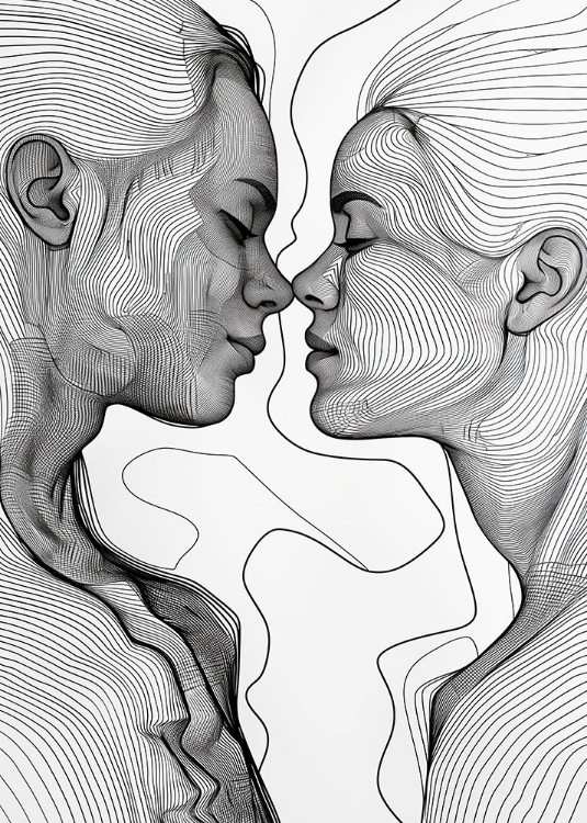 Picture of LINES ART LOVE 1