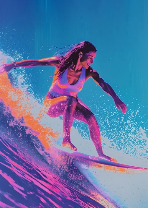 Picture of SURFING WOMAN