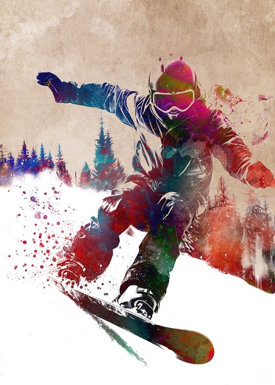 Picture of SPORT SNOWBOARD ART