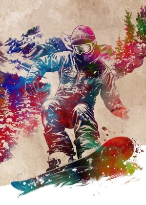 Picture of SPORT SNOWBOARD ART