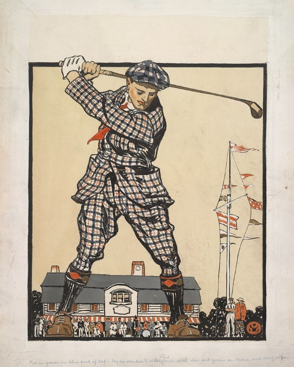 Picture of MAN SWINGING GOLF CLUB (1915)