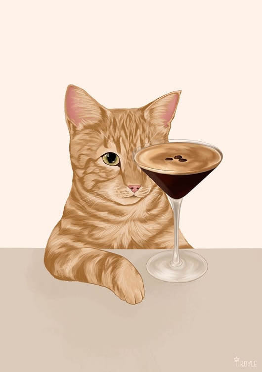 Picture of GINGER CAT WITH ESPRESSO MARTINI COCKTAIL