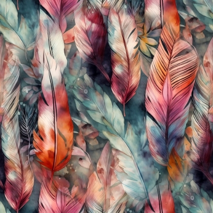 Picture of WATERCOLOR FEATHERS 27