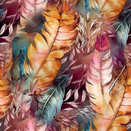 Picture of WATERCOLOR FEATHERS 28