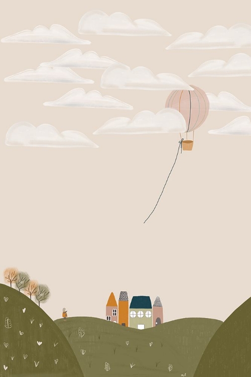 Picture of PINK HOT AIR BALLOON 24X36